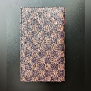 Checkered Brown Wallet card holder